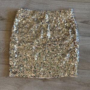 Sparkling Sequin Mini Skirt